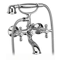 Baterie pentru cada-dus Ferro, Retro New, crom